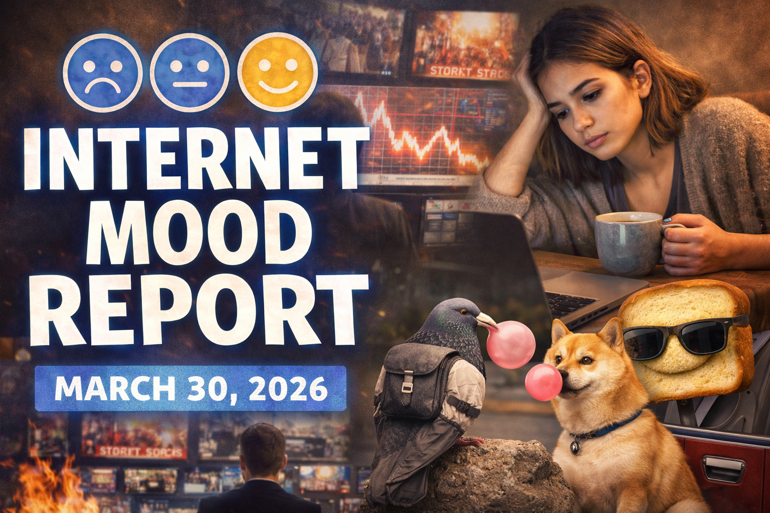 THE INTERNET MOOD REPORT — March 30, 2026
