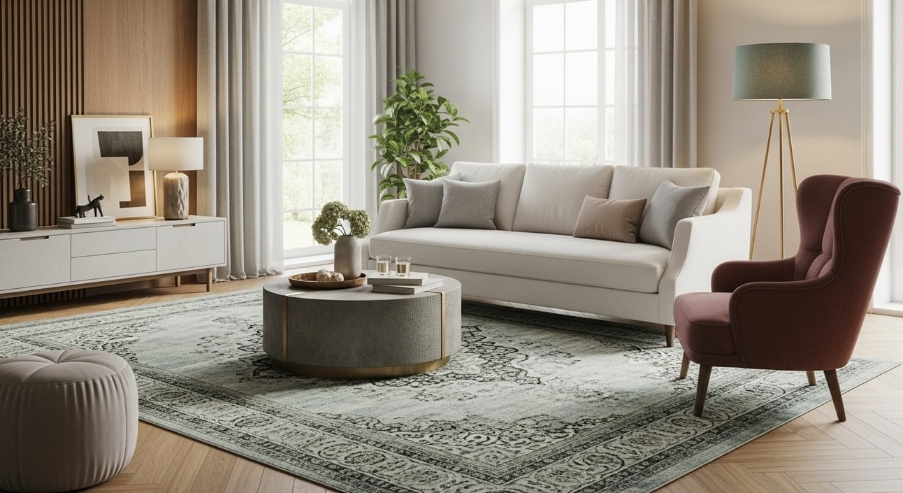 How to Place a Rug in the Living Room: A Complete Guide