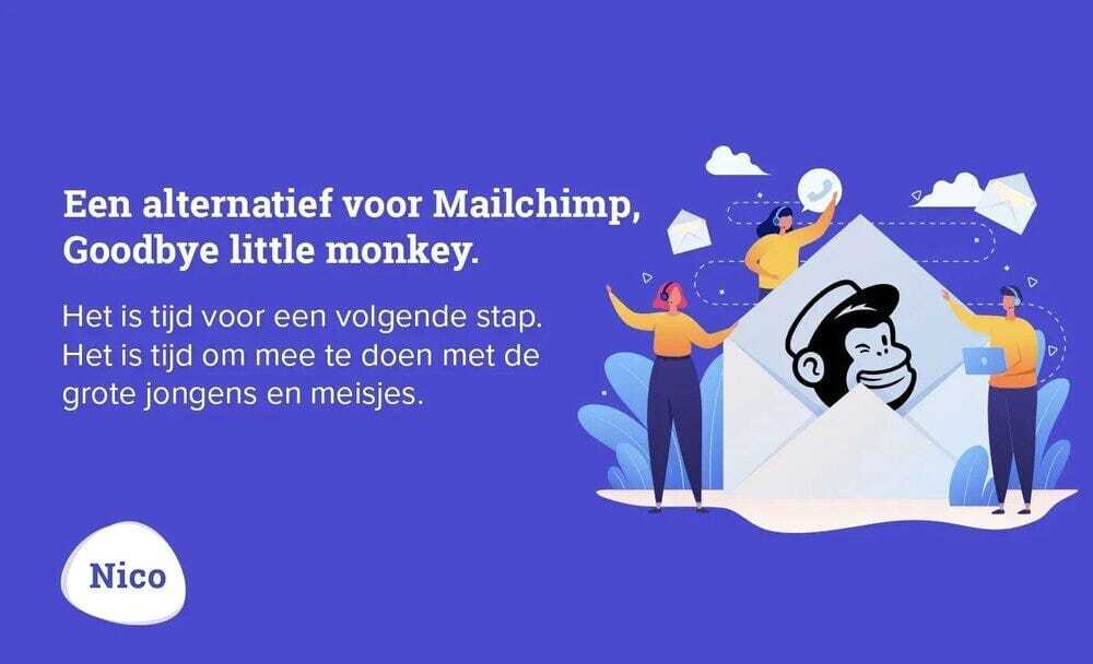 Het beste alternatief voor Mailchimp; goodbye little monkey