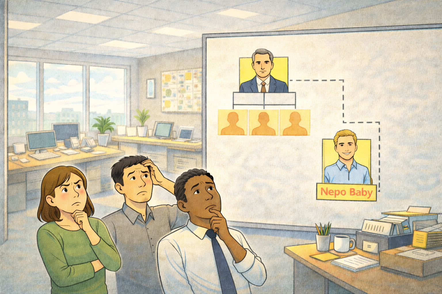 👶 When the nepo baby lands in your Org chart