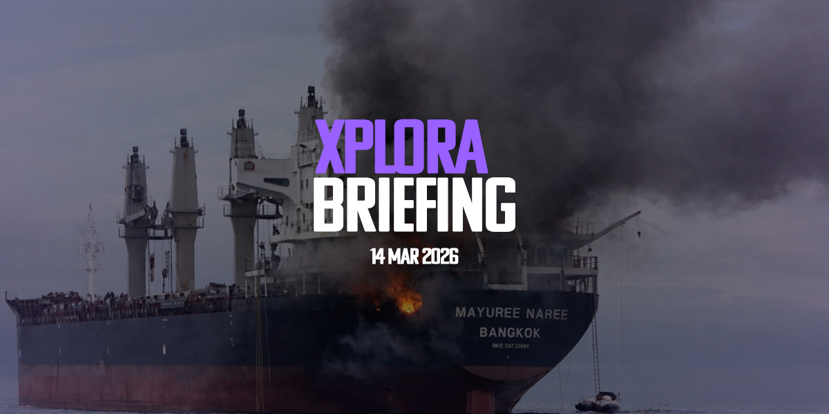 XPLORA BRIEFING | Ataques a navios disparam no Oriente Médio e elevam tensão no Estreito de Ormuz