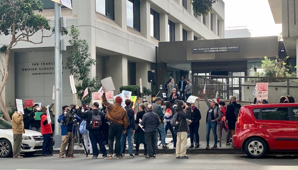 SF Educators Slept Inside School District Offices to Demand Payment