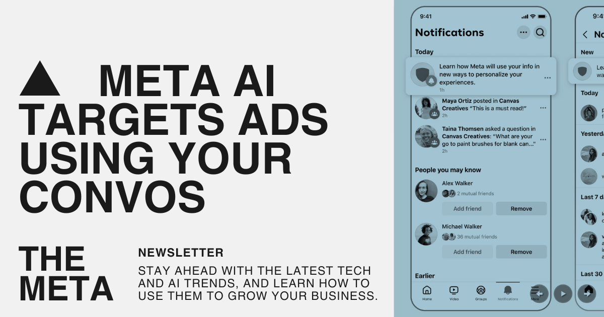 ▲ Meta AI Targets Ads Using Your Conversations