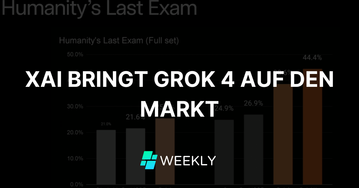 🚀 xAI bringt Grok 4 auf den Markt