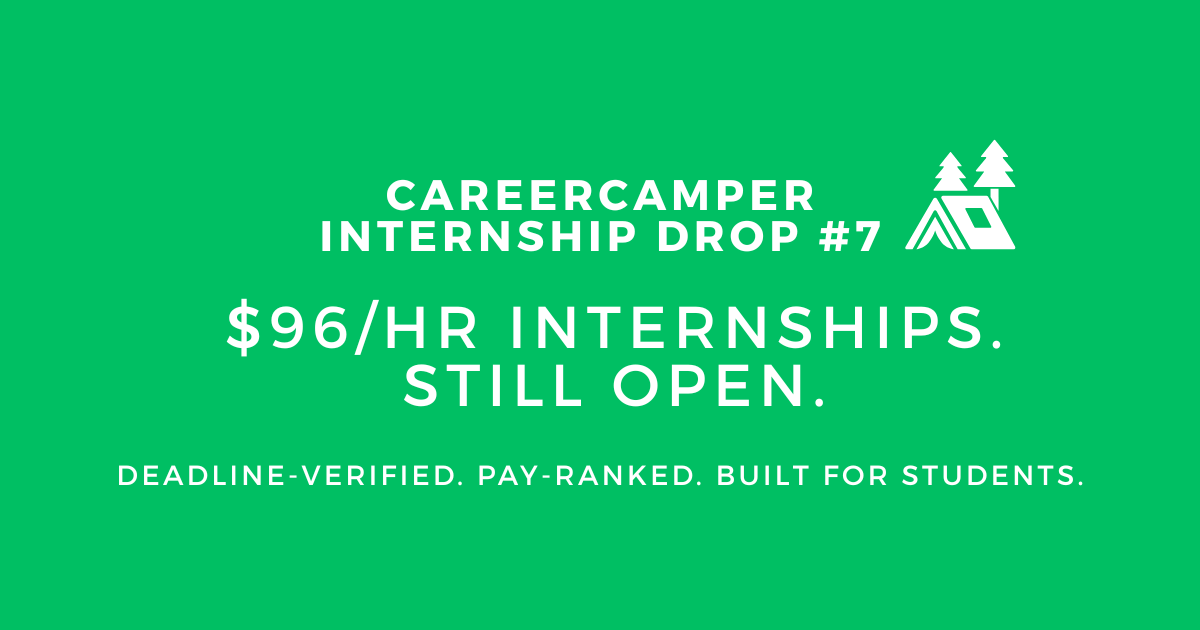 [DROP #7] 🚨 $96/hr Internships Closing This Week – Act Fast