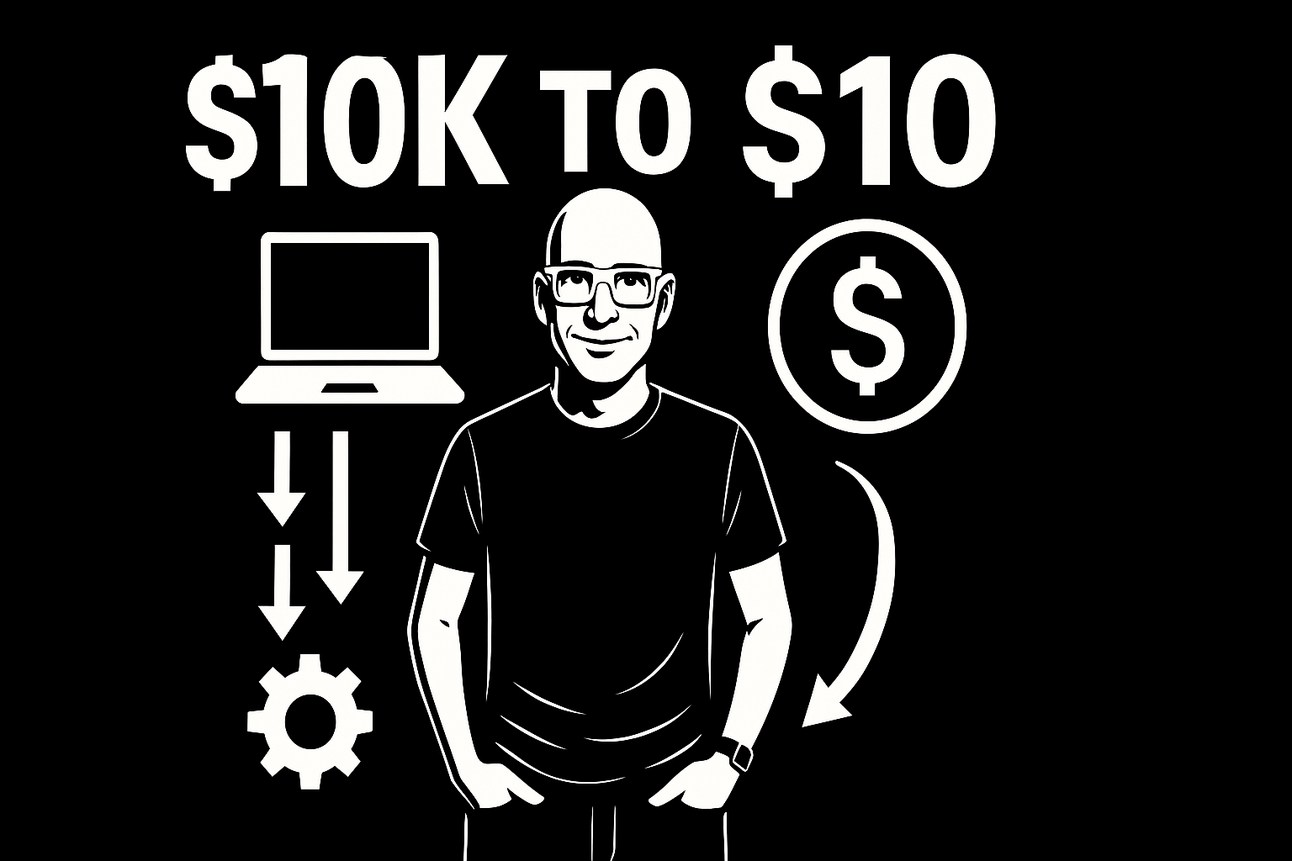 From $10k to $10: Why You’re Out of Excuses