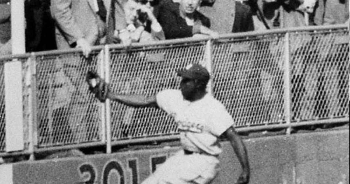 January 30 Sandy Amoros makes the catch