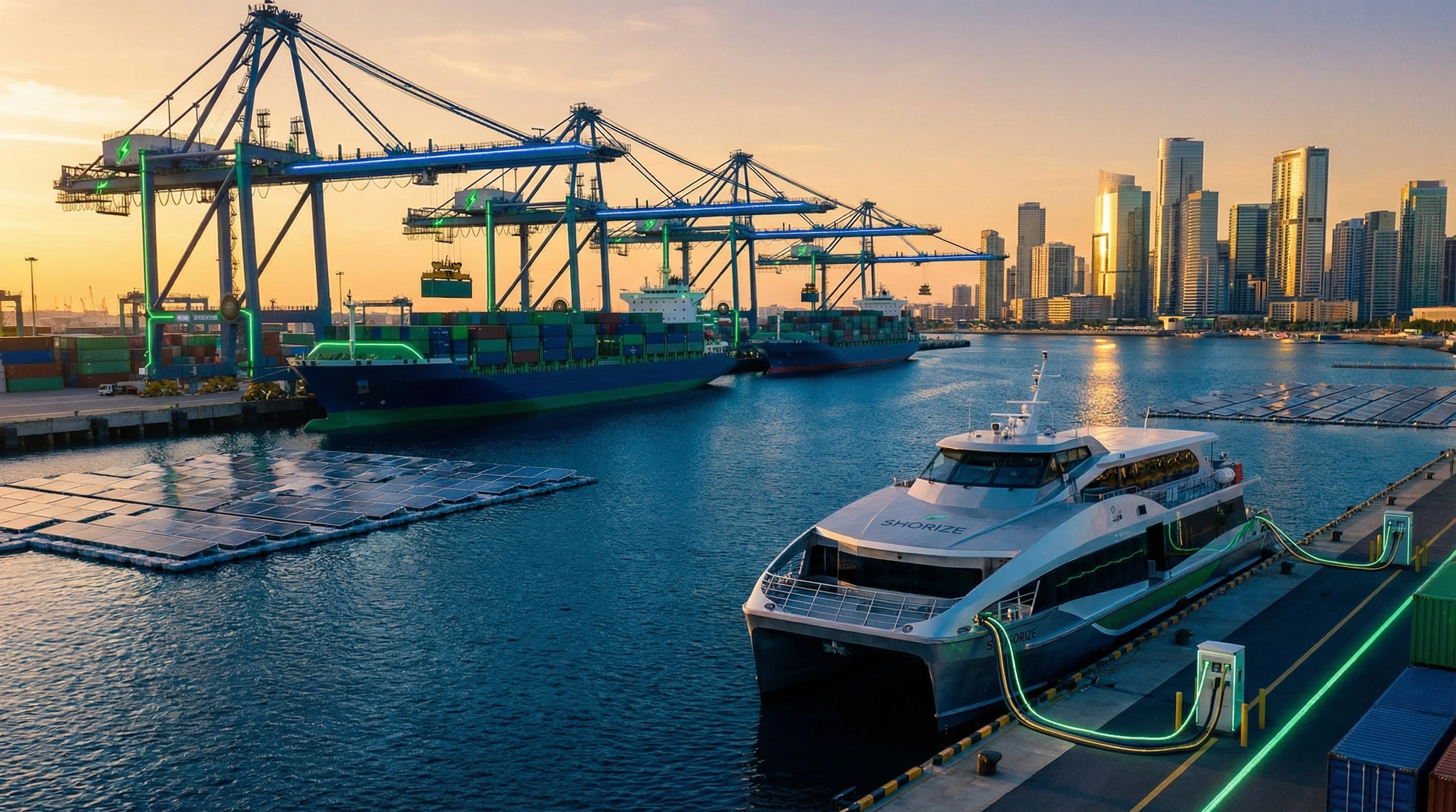 Genoa plans OPS test • APMT Suape final phase • UN powers African ports • Zhejiang electric container • Candela partners on charging • Vision Marine  SPECTR 26 platform • Damen Waterbus • Century extends Coastguard partnership • NYPA tests e-workboats • Envgo US debut • Echandia Ultra battery • ABB for Orange • PCMC supports Liebherr • LiuGong first e-reach stacker