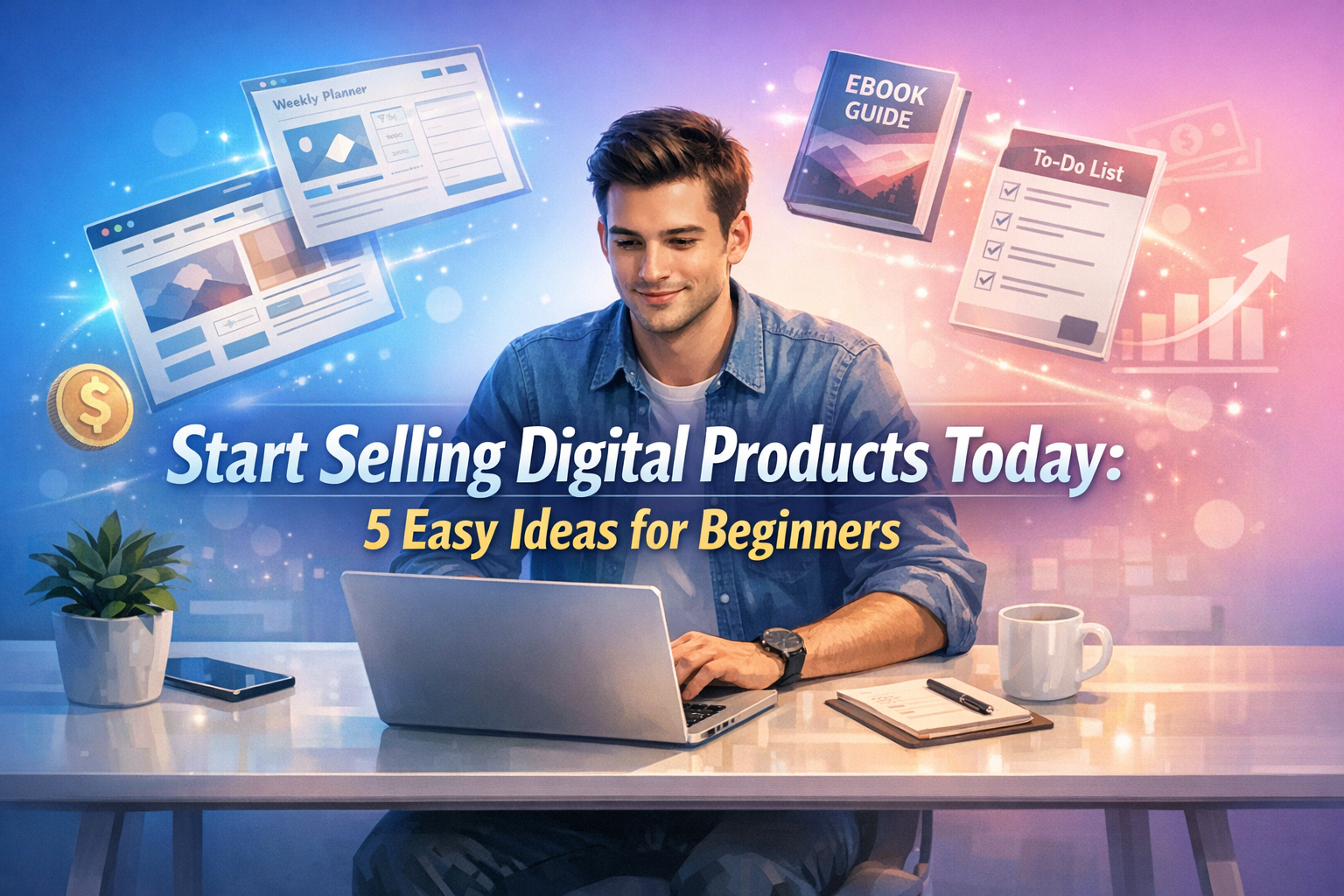 Start Selling Digital Products Today: 5 Easy Ideas for Beginners