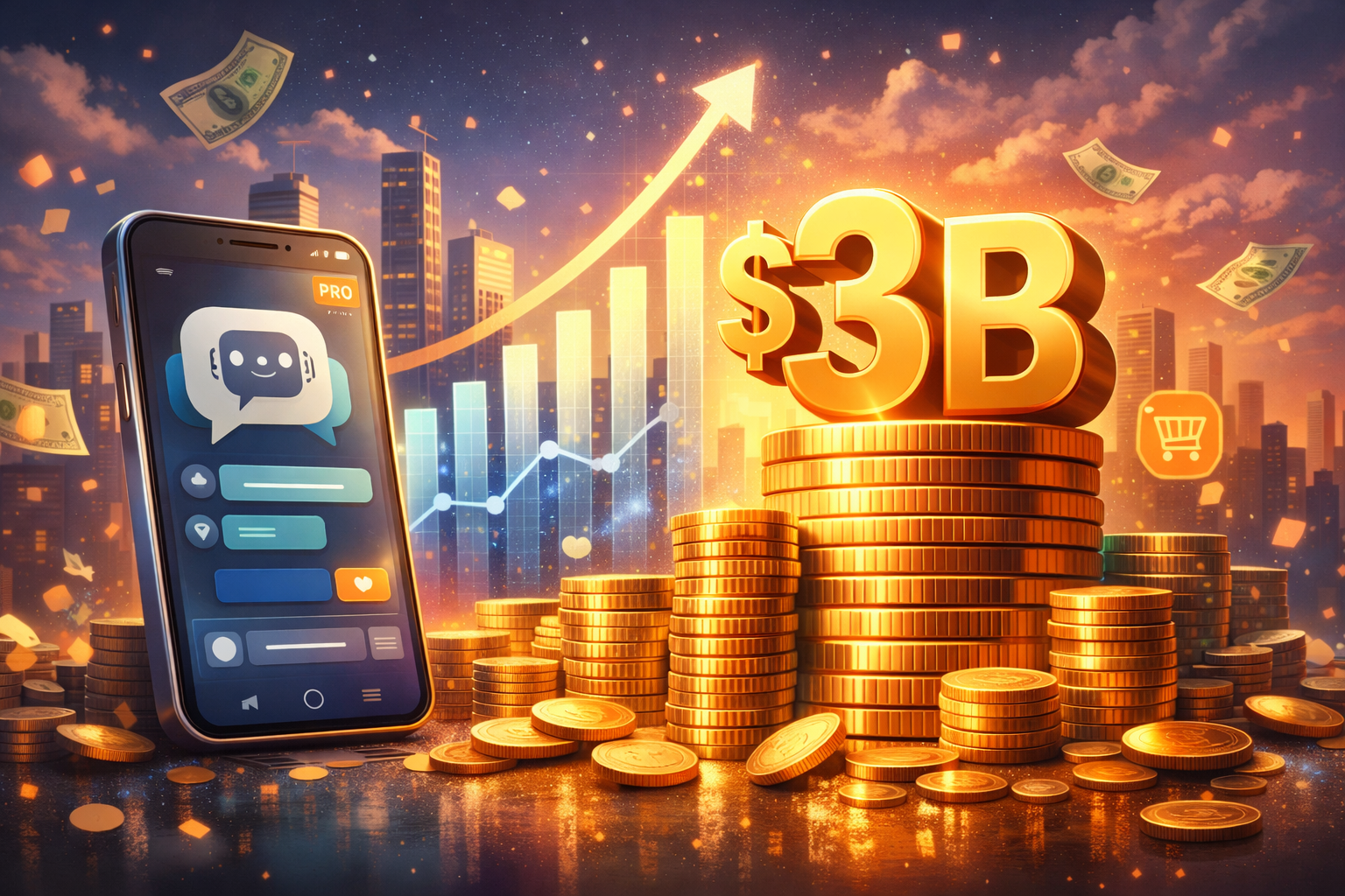 📱ChatGPT Mobile App Surpasses $3 Billion in Consumer Spending