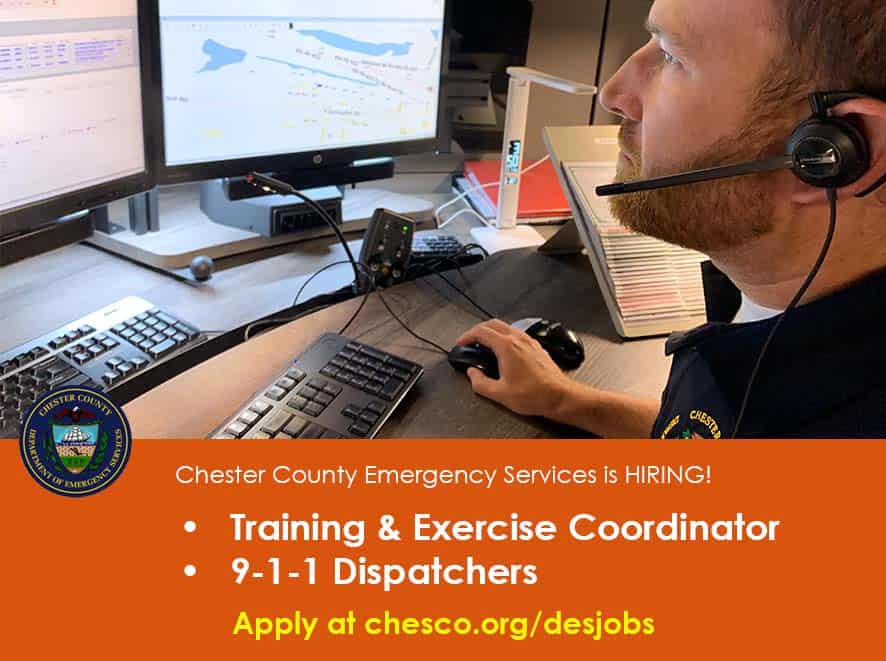 📡 Hiring 911 Dispatchers and Coordinators | 🛹 Open Parks and Rec Board Position | 🔭 Legacy of Trailblazing Chesco Astrophysicist | 🚮 Uwchlan Spring Litter Cleanups