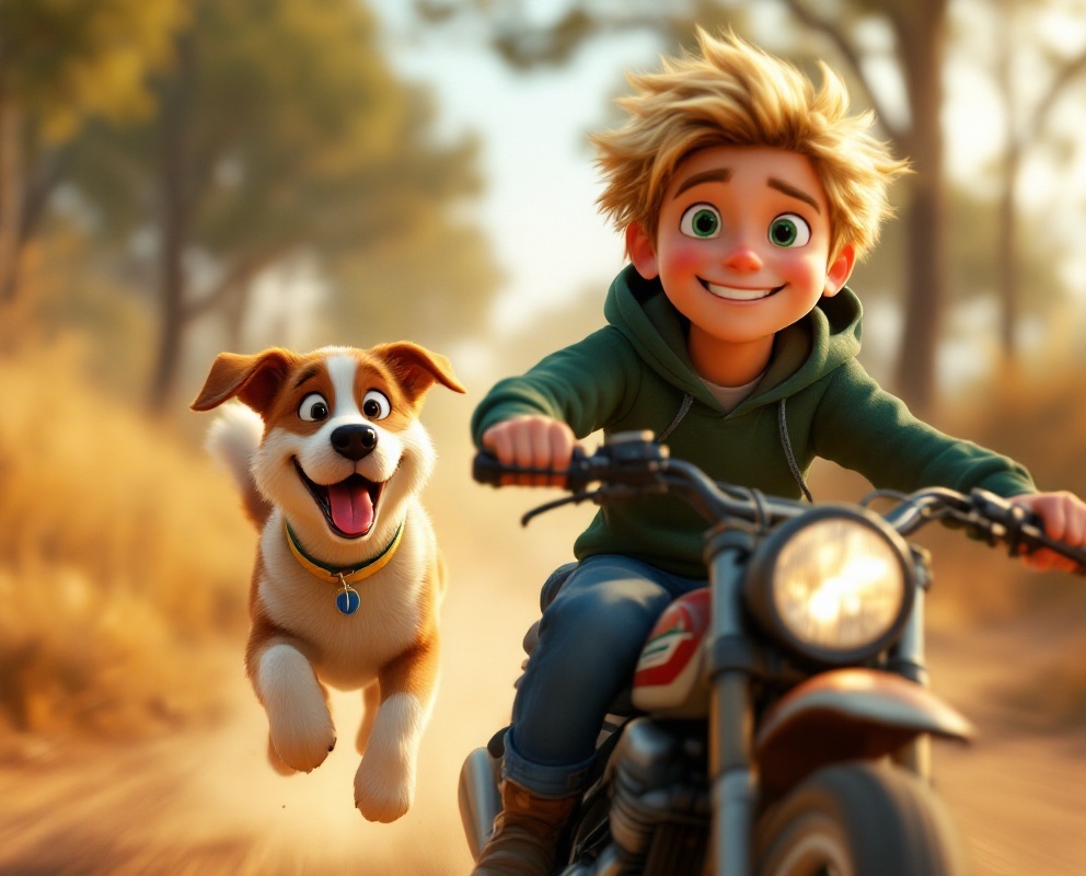 Today’s Story: Liam’s Motorbike Adventure 🏍️