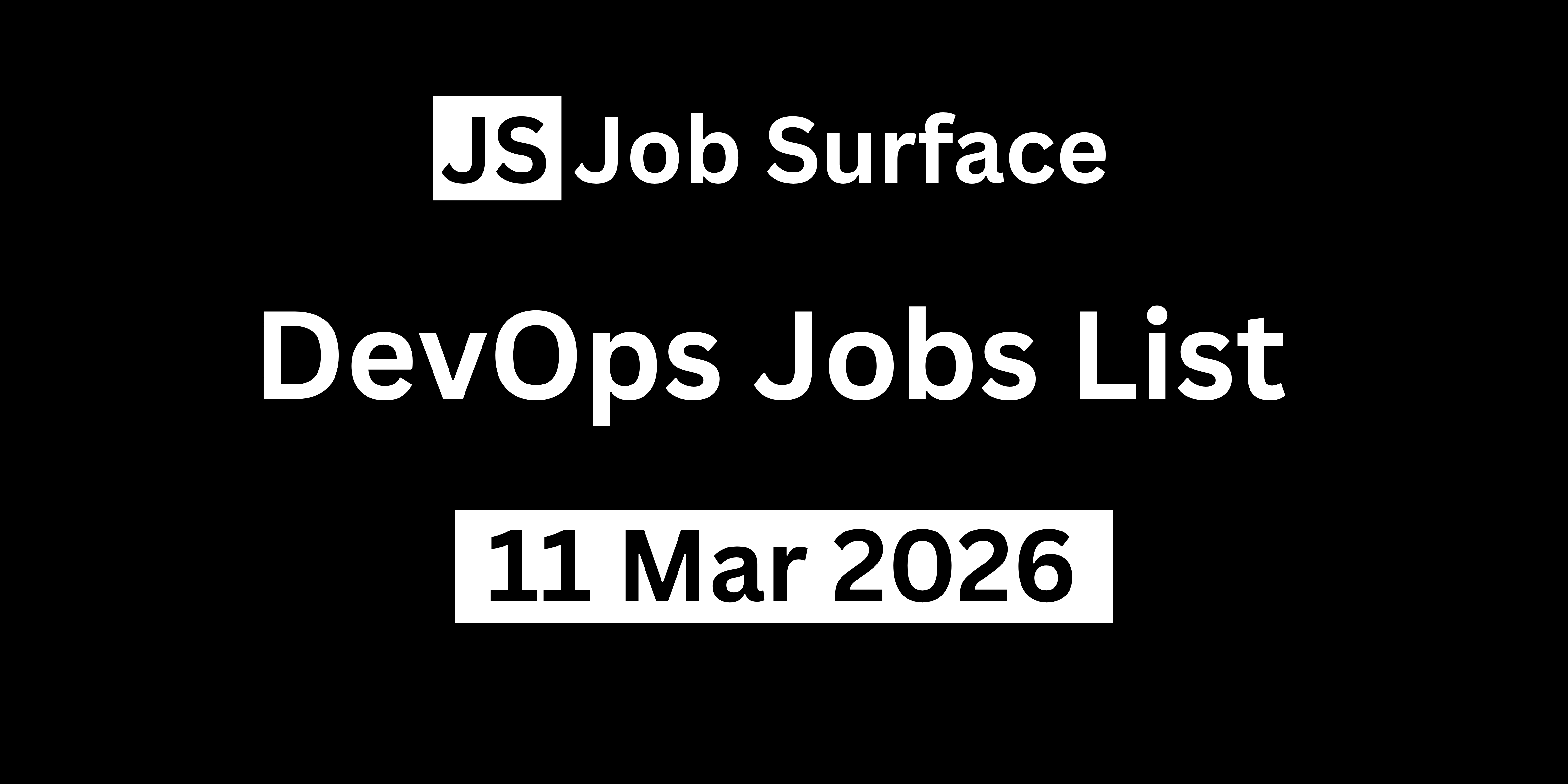 DevOps Jobs #08 - 11 Mar 2026
