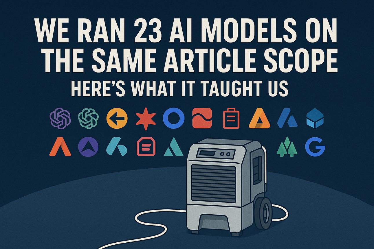 We Ran 23 AI Models on the Same Article Scope—and Got 23 Different Answers