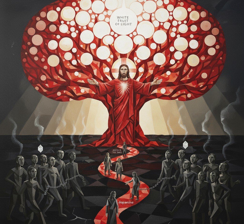 Jesus Is the Red Tree That Leads Us to the White Fruit of Light