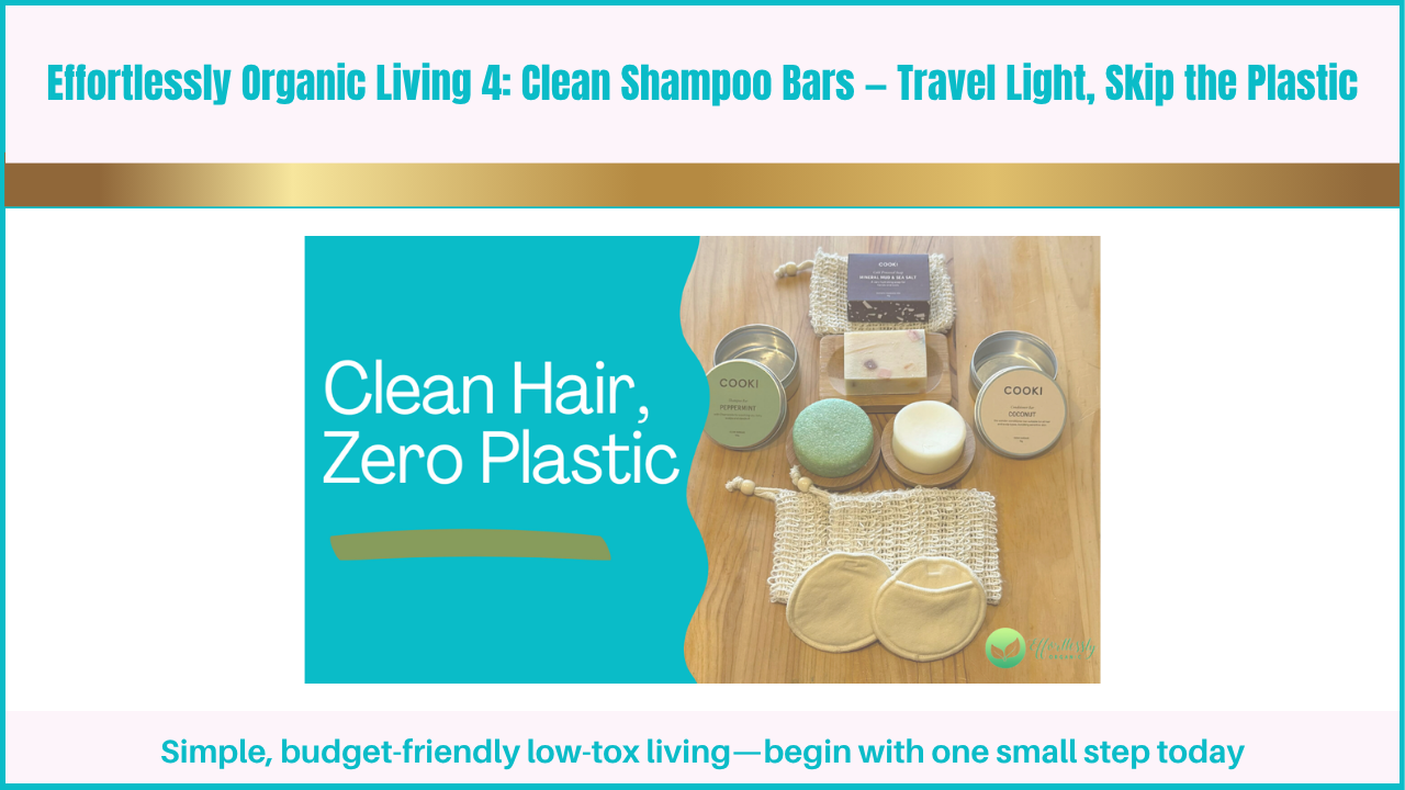 Effortlessly Organic Living 4: Clean Shampoo Bars — Travel Light, Skip the Plastic