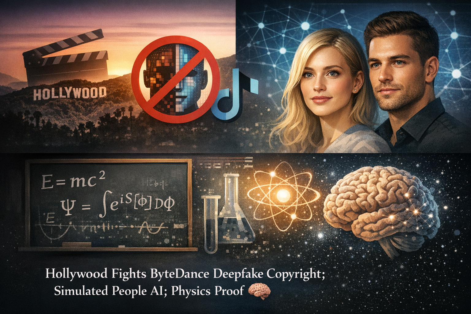 Hollywood fights AI videos copyright; Simulated society; GPT physics proof 🧠