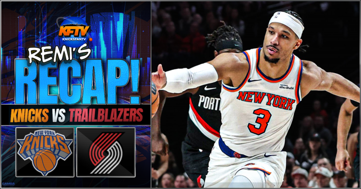 New York Knicks beat the Portland Trail Blazers 123-114: A little more heart