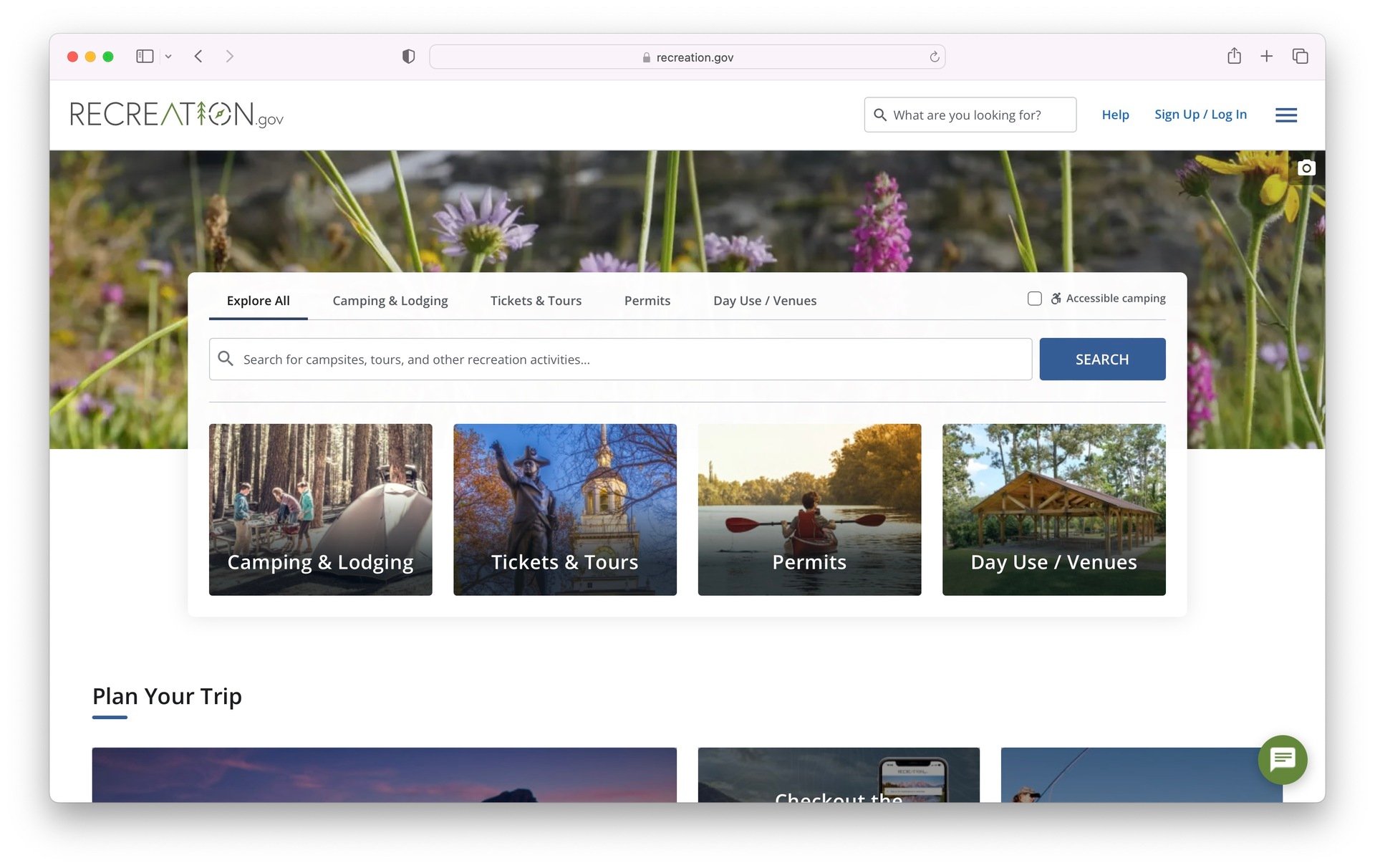 Who owns Recreation.gov?