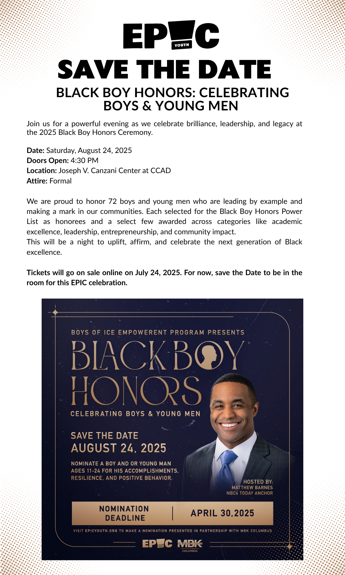 2025 Black Boy Honors Ceremony