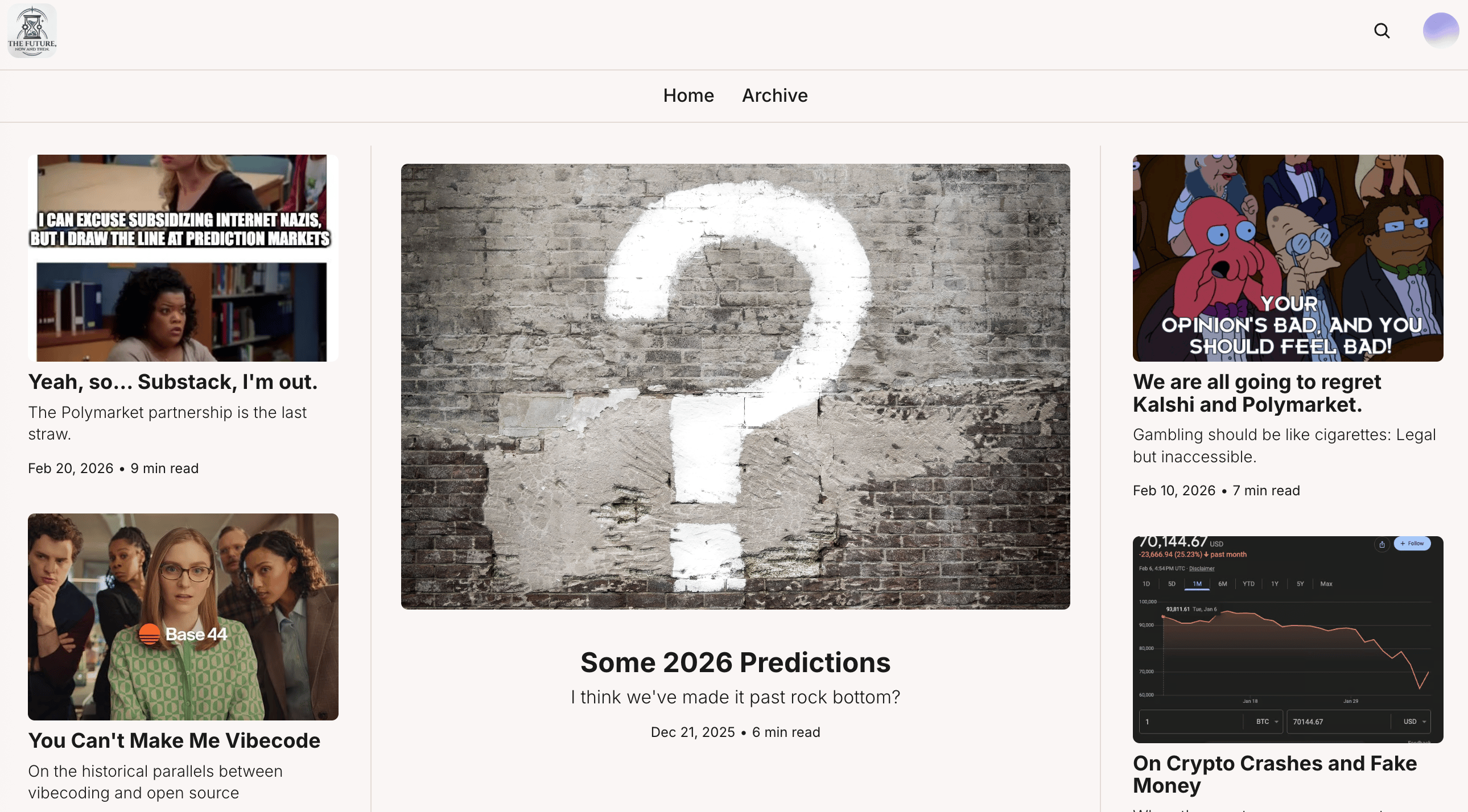 The Future, Now and Then - Now at Beehiiv