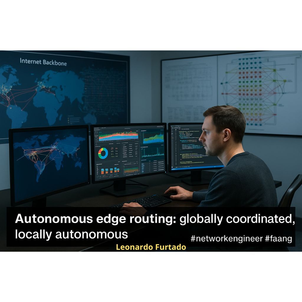Autonomous Edge Routing Is Local Intelligence Under Global Intent