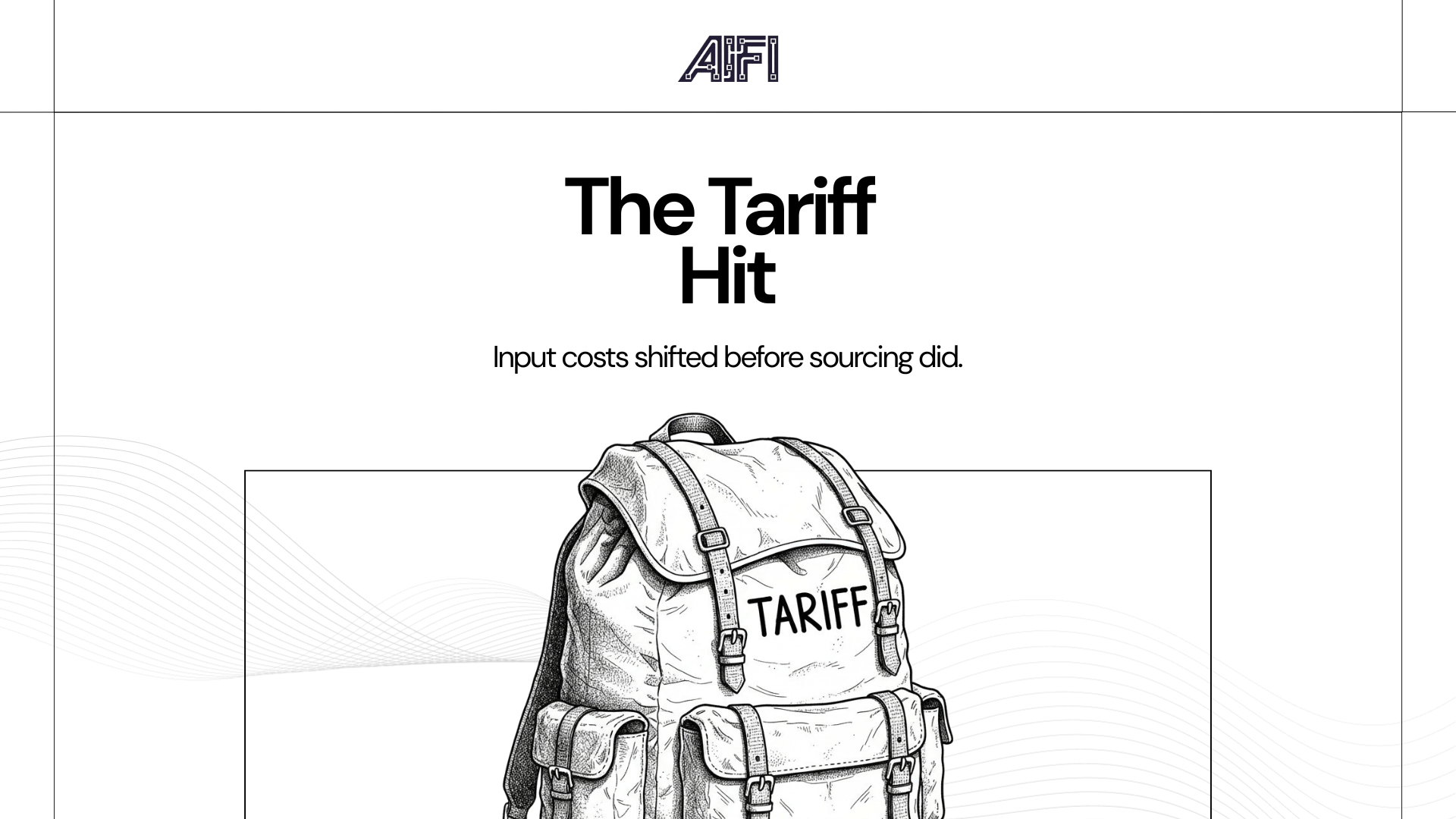 The tariff hit