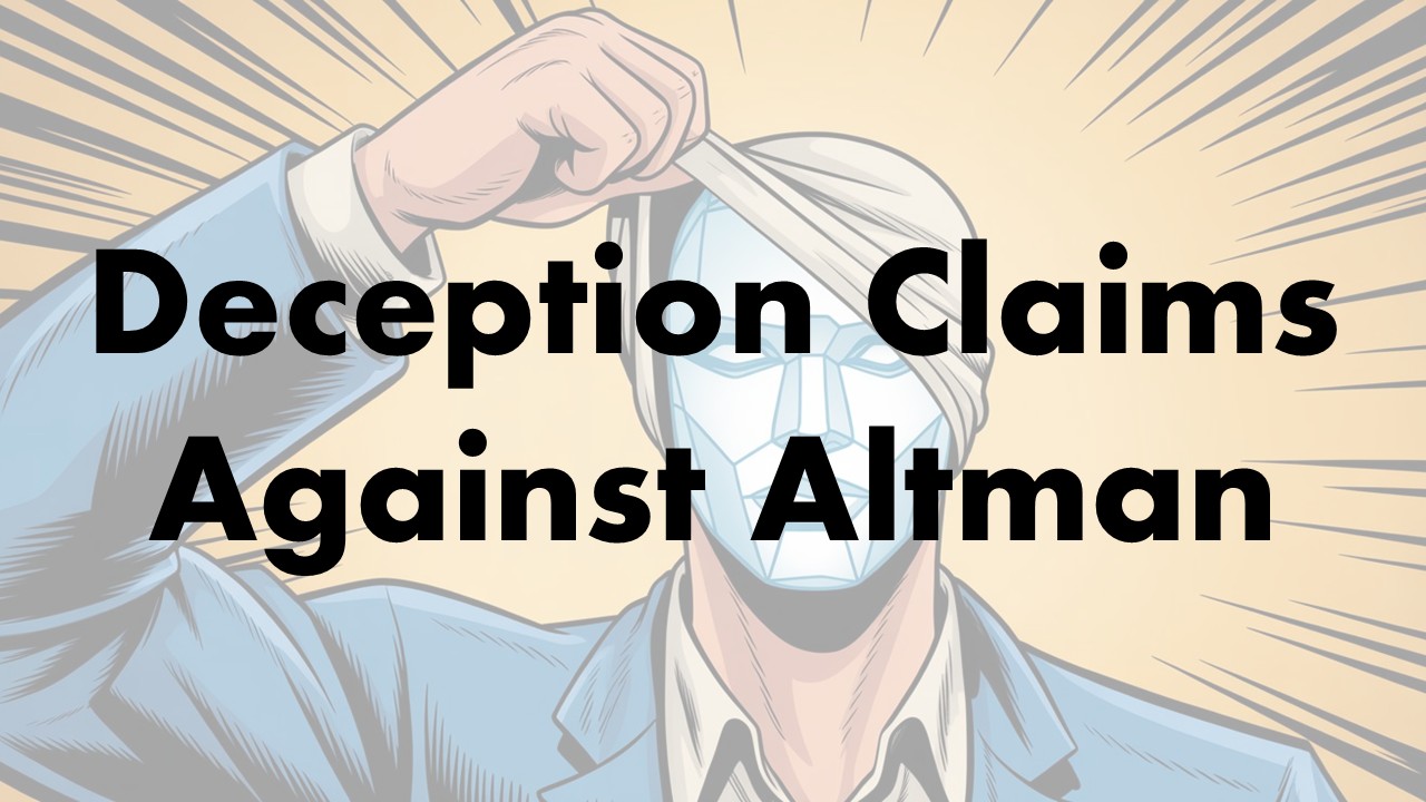 The New Yorker Reveals Sam Altman's Pattern of Untrustworthiness