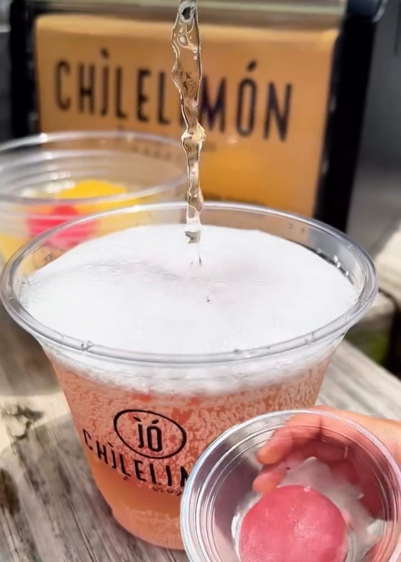 Its Discounted Mimosas Until Your Frozen Fruit-Prosecco Ice Ball Melts at This South Florida Spot