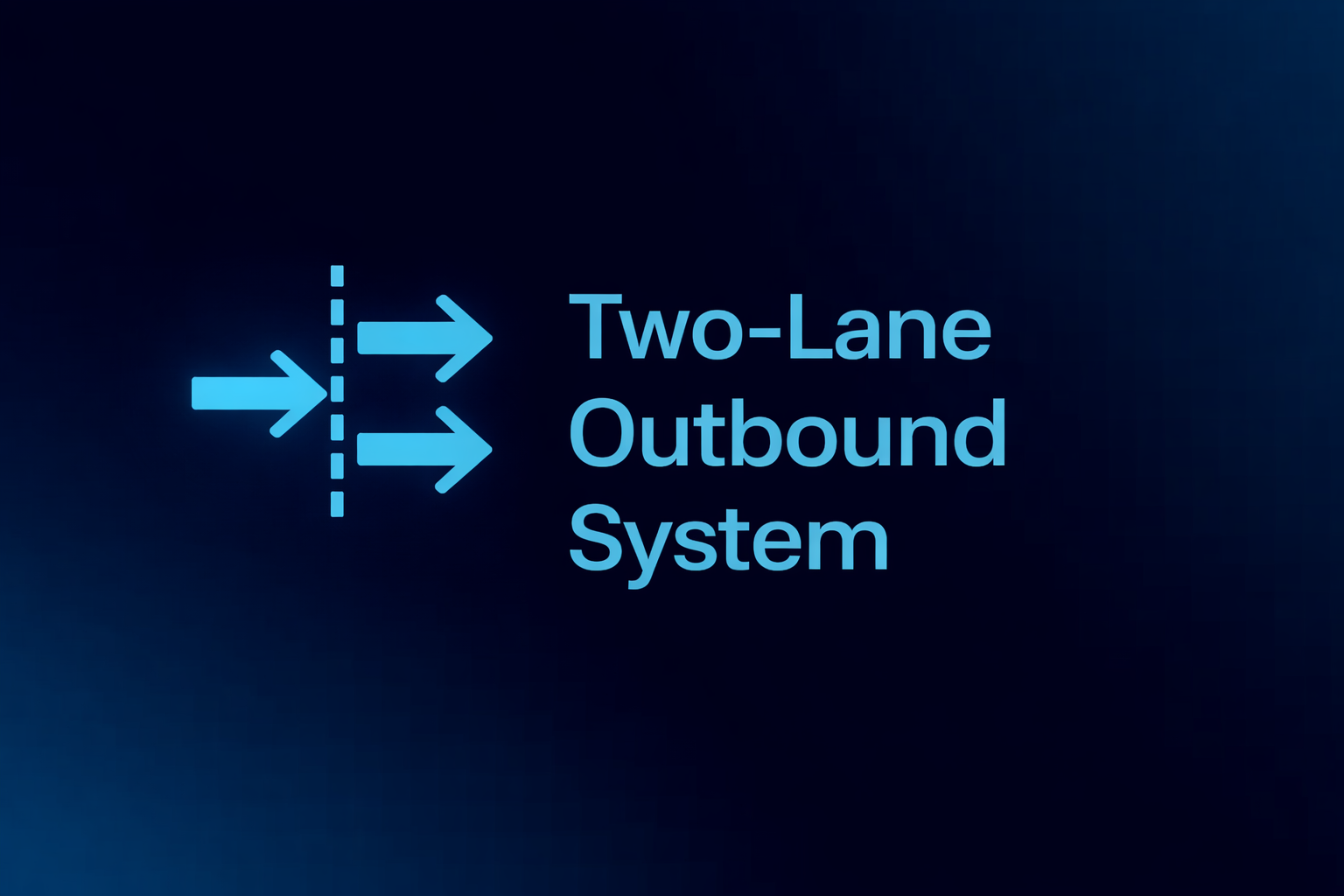 The Two-Lane Outbound System: Experiments vs Execution