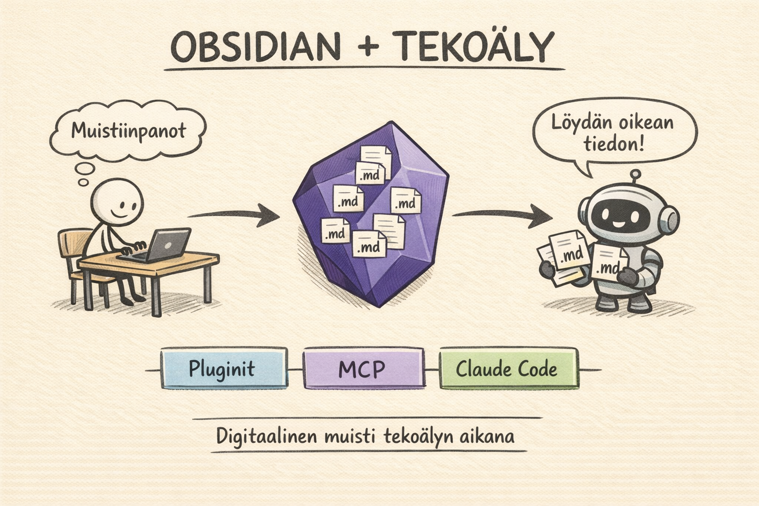 Obsidian-opas: Näin rakennat digitaalisen muistisi tekoälyn aikana