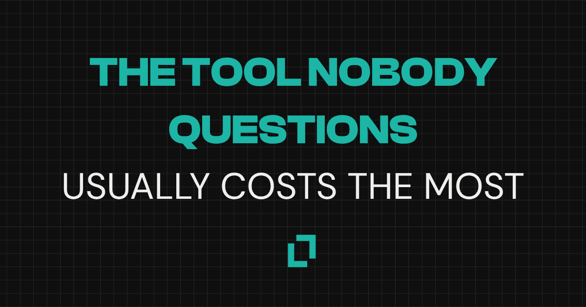 The tool you kept is the one holding you back