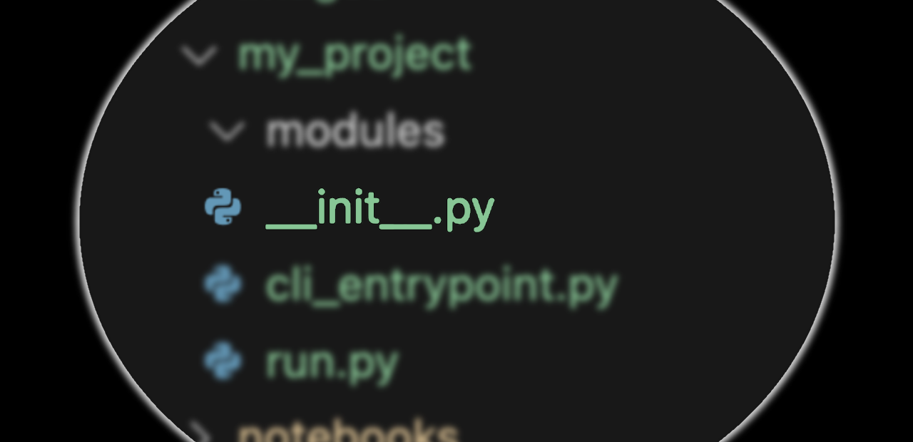 Demystifying the init python file
