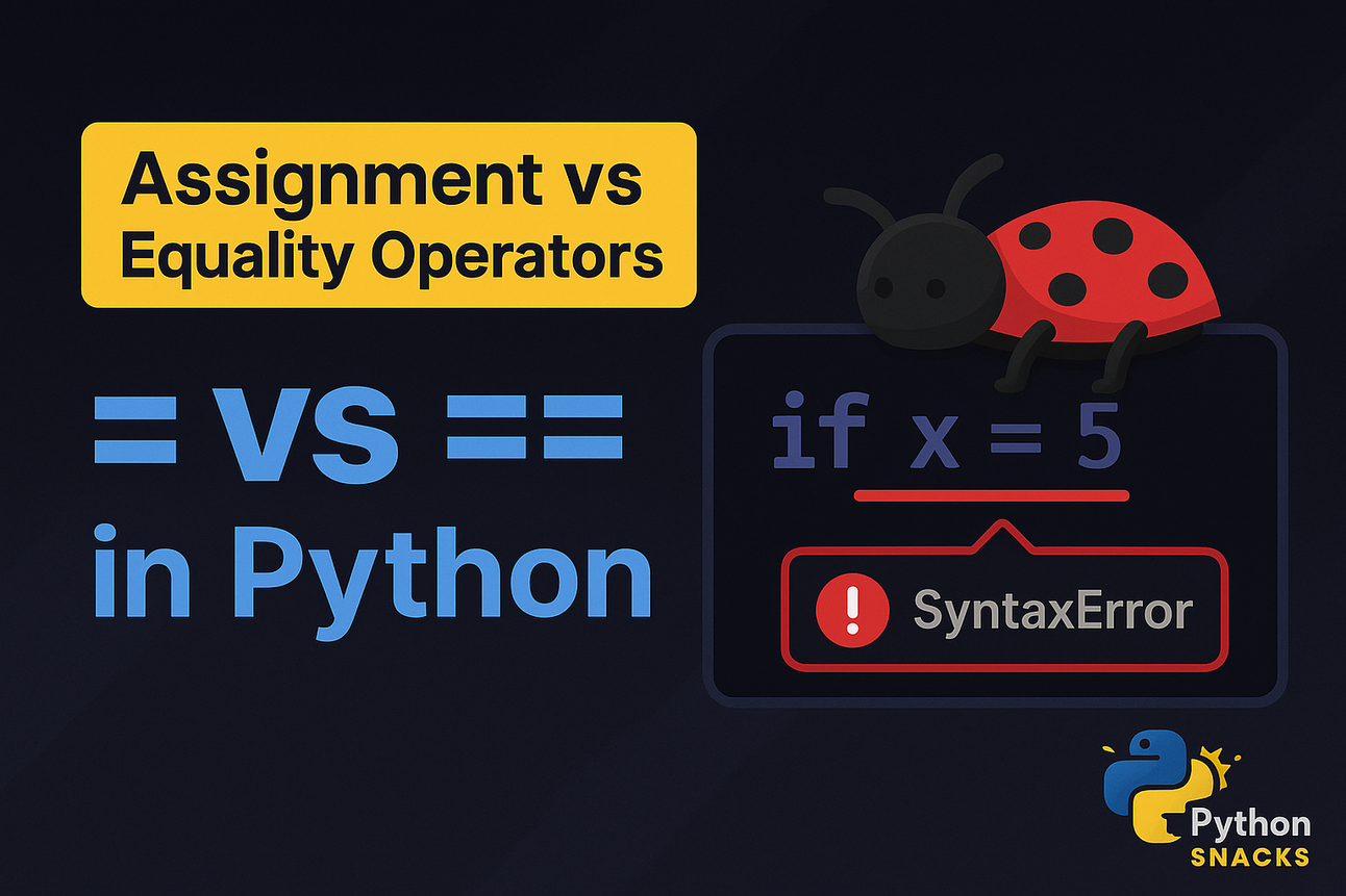 Python = vs ==: Understanding the Key Difference Between Assignment and Equality Operators