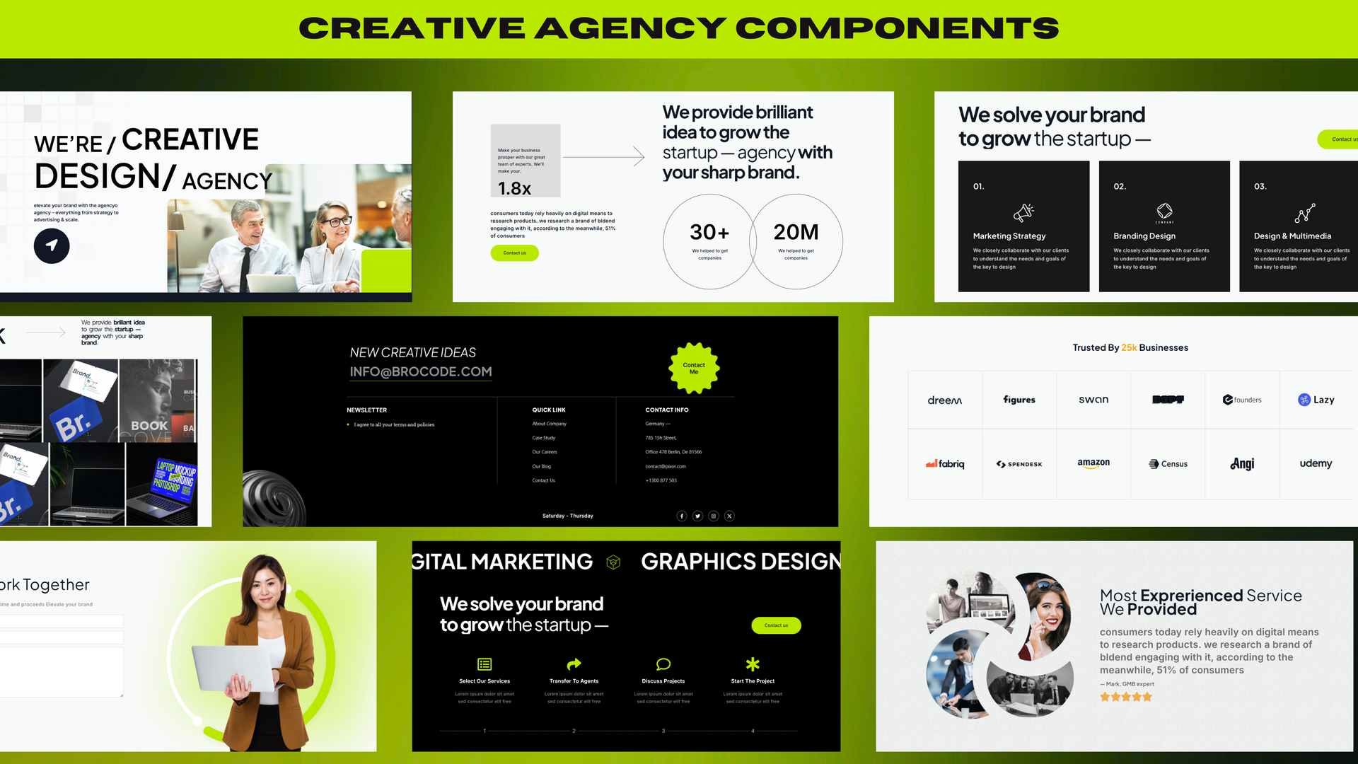 Weekly Drop – Creative Agency Template + Components 🎉