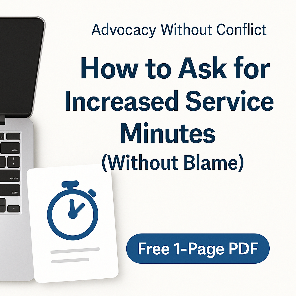 How to Ask for Increased Service Minutes (Without Blame)