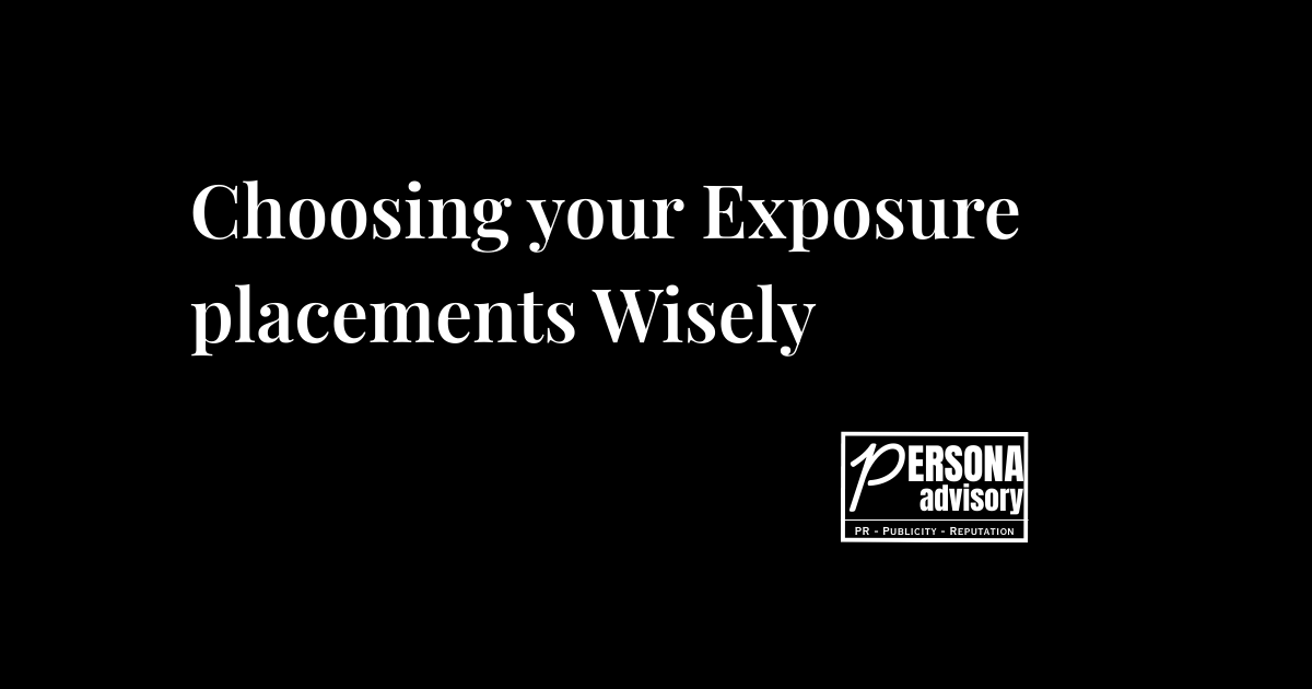 Choosing your Exposure placements Wisely