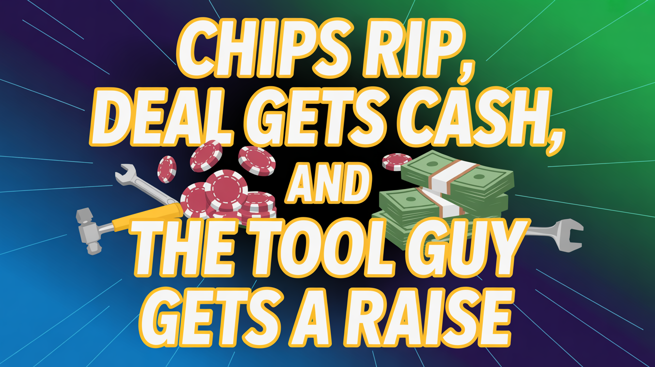 Chips Rip, Deal Gets Cash, and the Tool Guy Gets a Raise