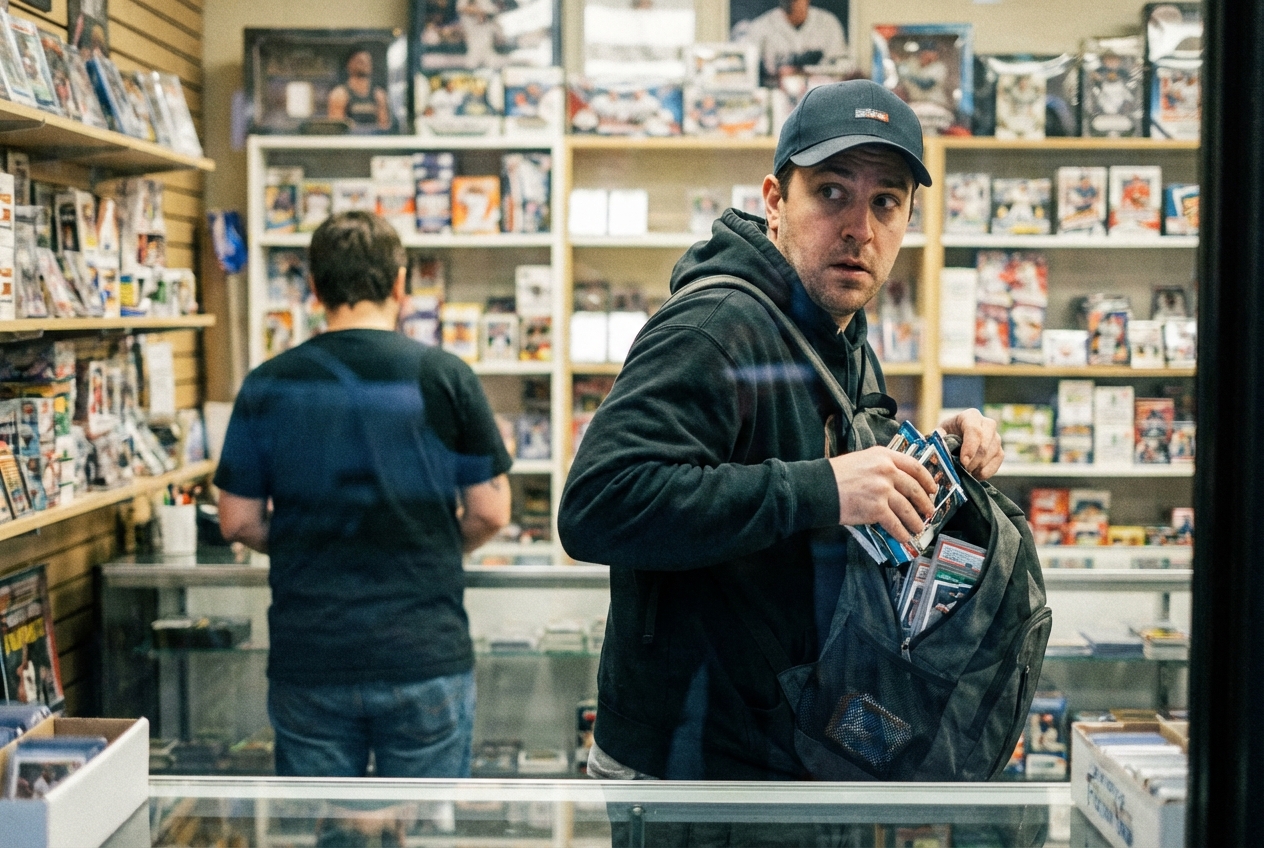 Card Burglary Suspect Shot, Arrested After Card-Store Break-In