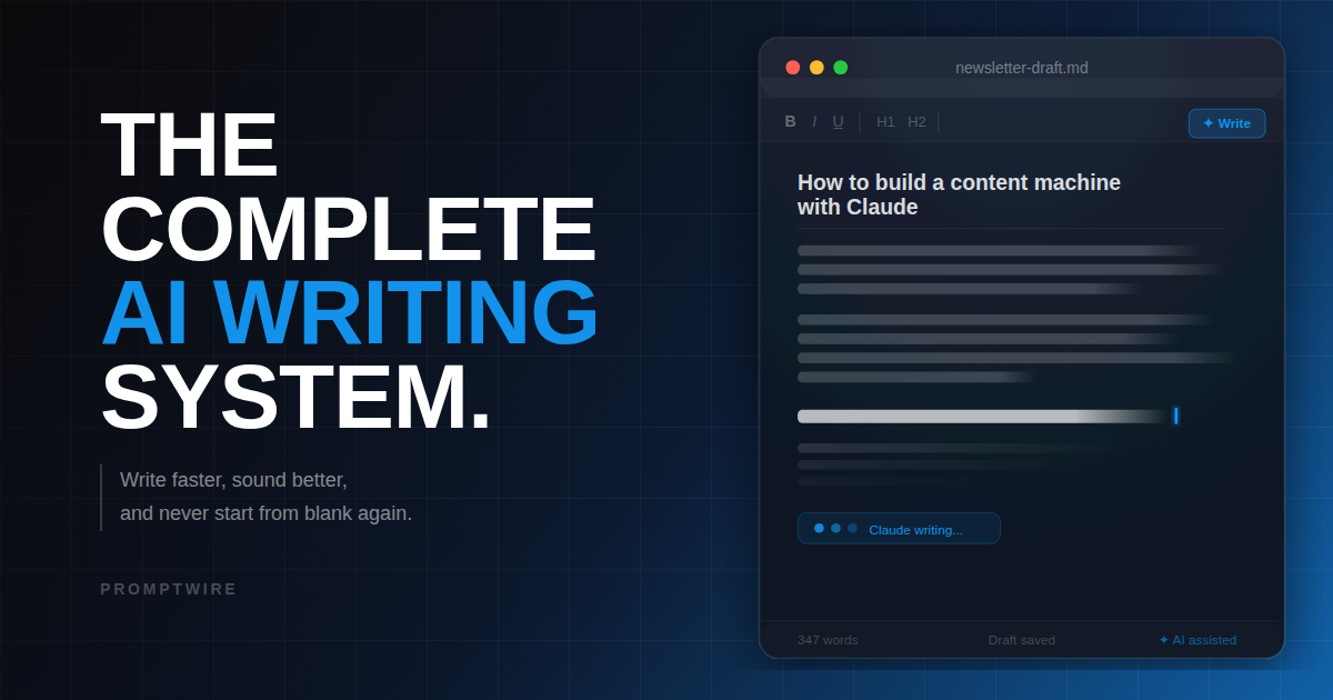 Stop editing AI slop. Build a voice profile instead