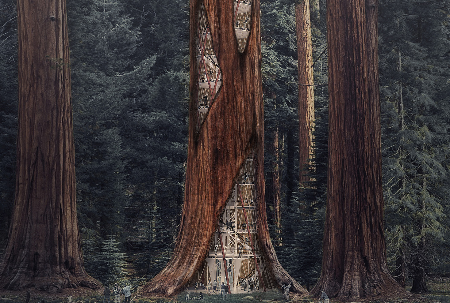 Giant Sequoia Skyscraper Concept