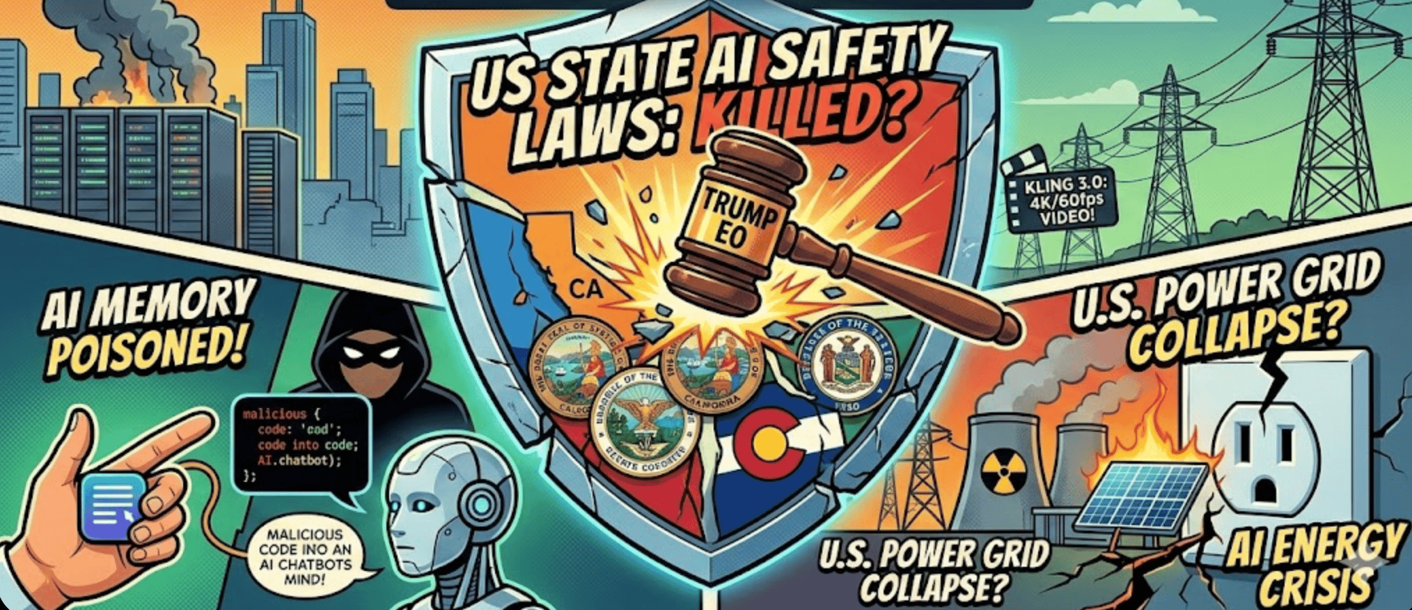 Trump Tries to Kill State AI Laws While Hackers Poison Your Chatbot's Brain and Google's Gemini Doubles Its IQ