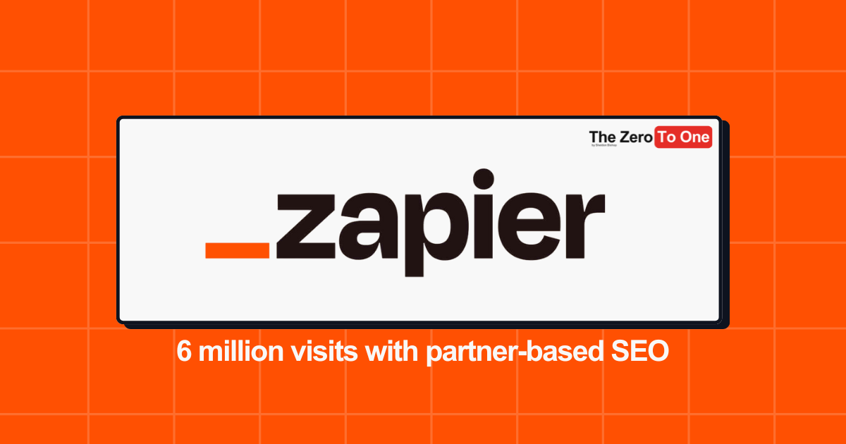 Zapier's programatic SEO approach that puts their partners as the hero