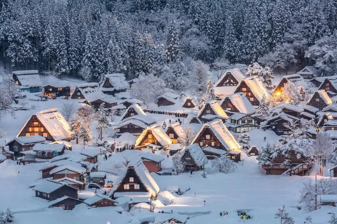 This Hobbit-Like Village in Japan Gets the Most Snowfall of Anywhere on Earth