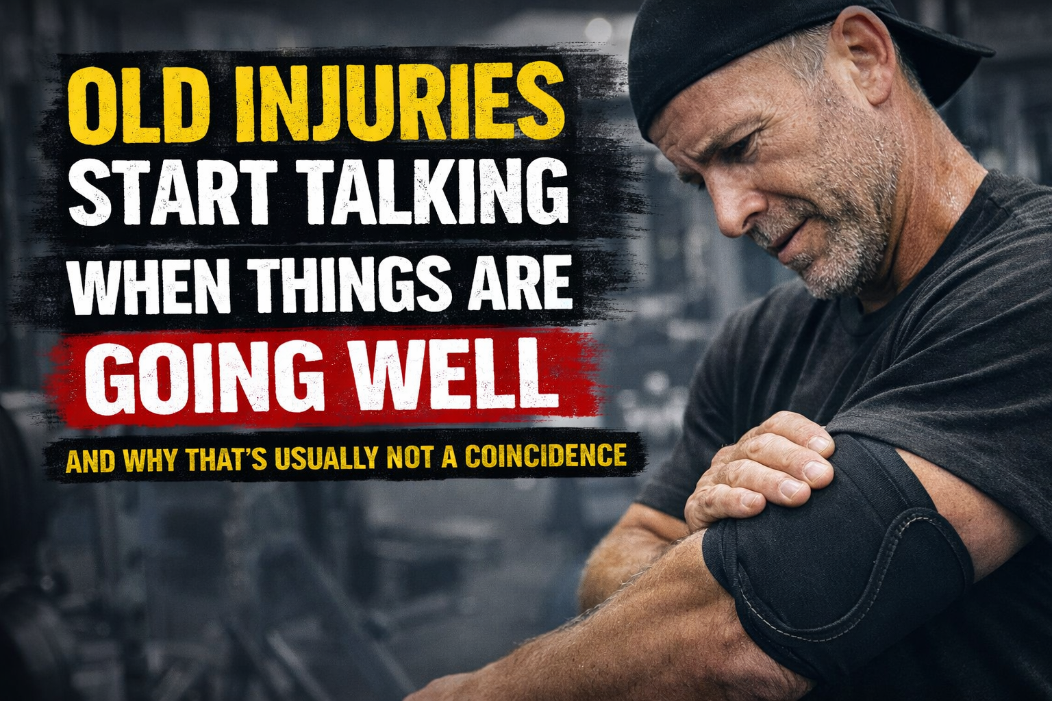 Old Injuries Start Talking When Things Are Going Well