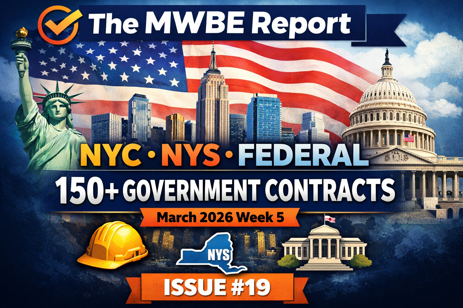 NYC MWBE RFP & Government Contract Opportunities – March 2026 (Week 5) | Federal Expansion Edition | 150+ Active Bids Across NYC, NYS & Federal