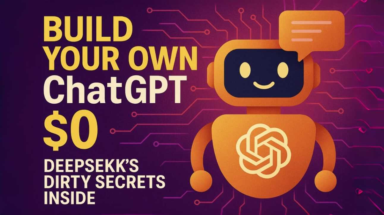 Build Your Own ChatGPT for $0 (DeepSeek’s Dirty Secrets Inside)