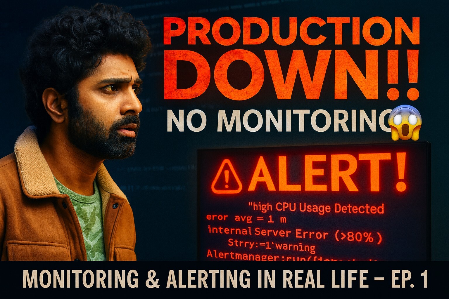 ⚡The Day We Had No Monitoring | Real-World DevOps Outage Simulation