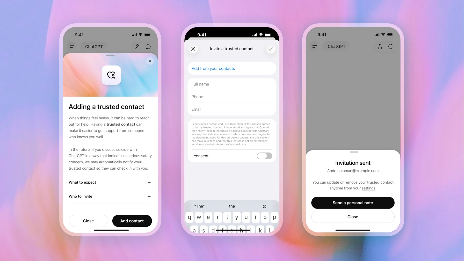 💬 ChatGPT Adds Trusted Contact Alerts