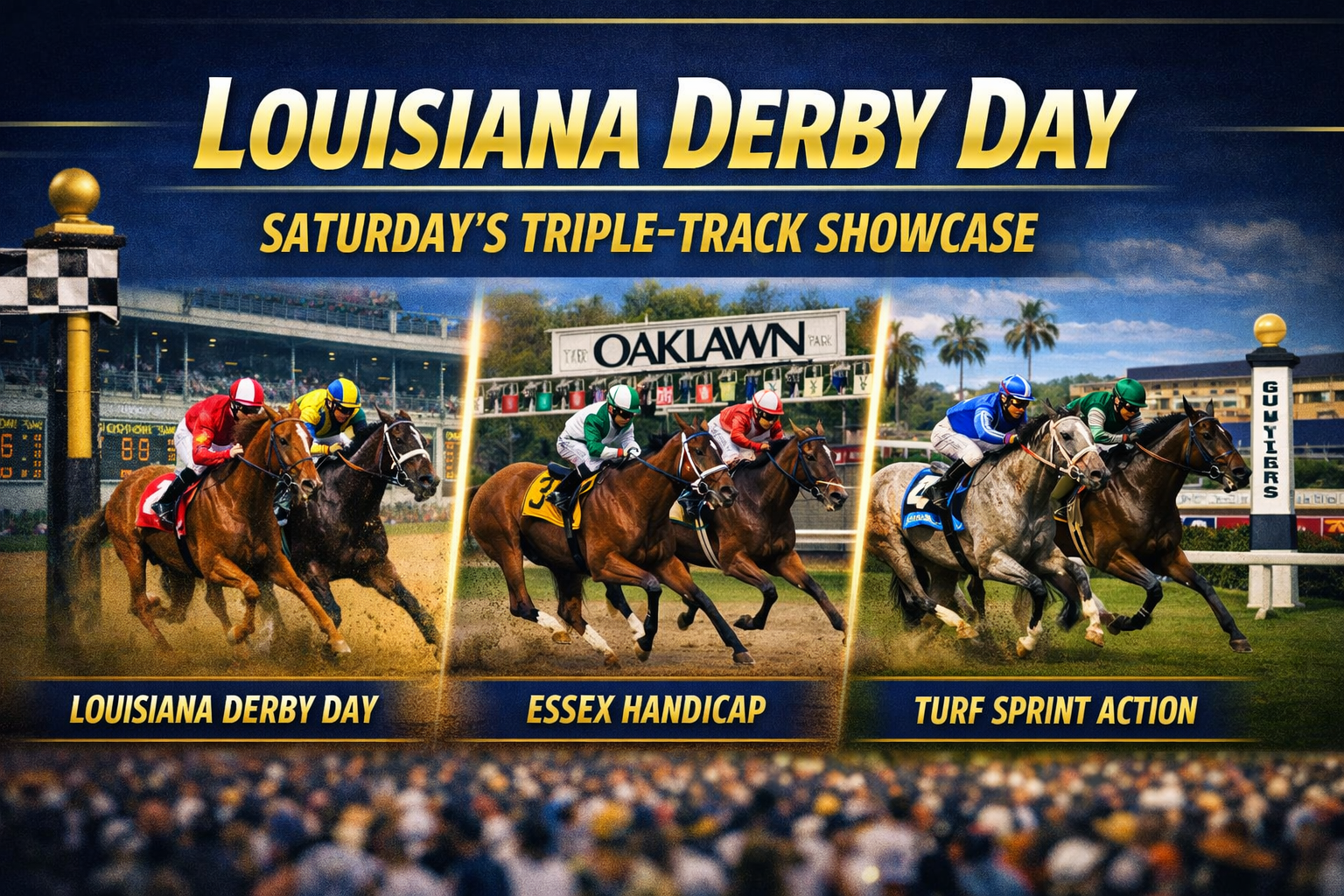 🏇 Louisiana Derby Day + 2 More Loaded Cards
